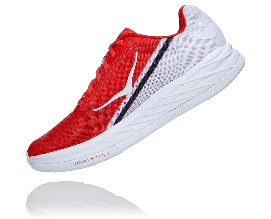 Tenis Hoka One One Feminino Vermelhas/Branco - Rocket X - 738-BIVAHD